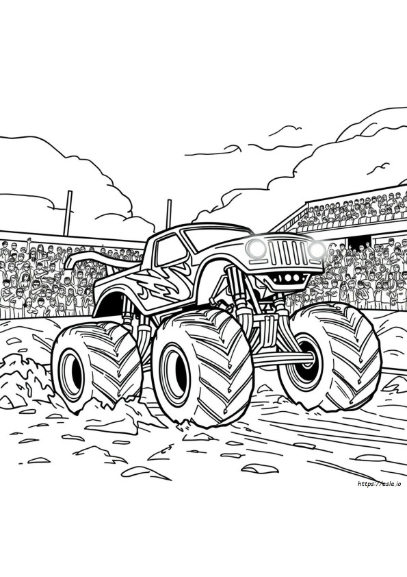 Printable Monster Jam Monster Truck Coloring Pages