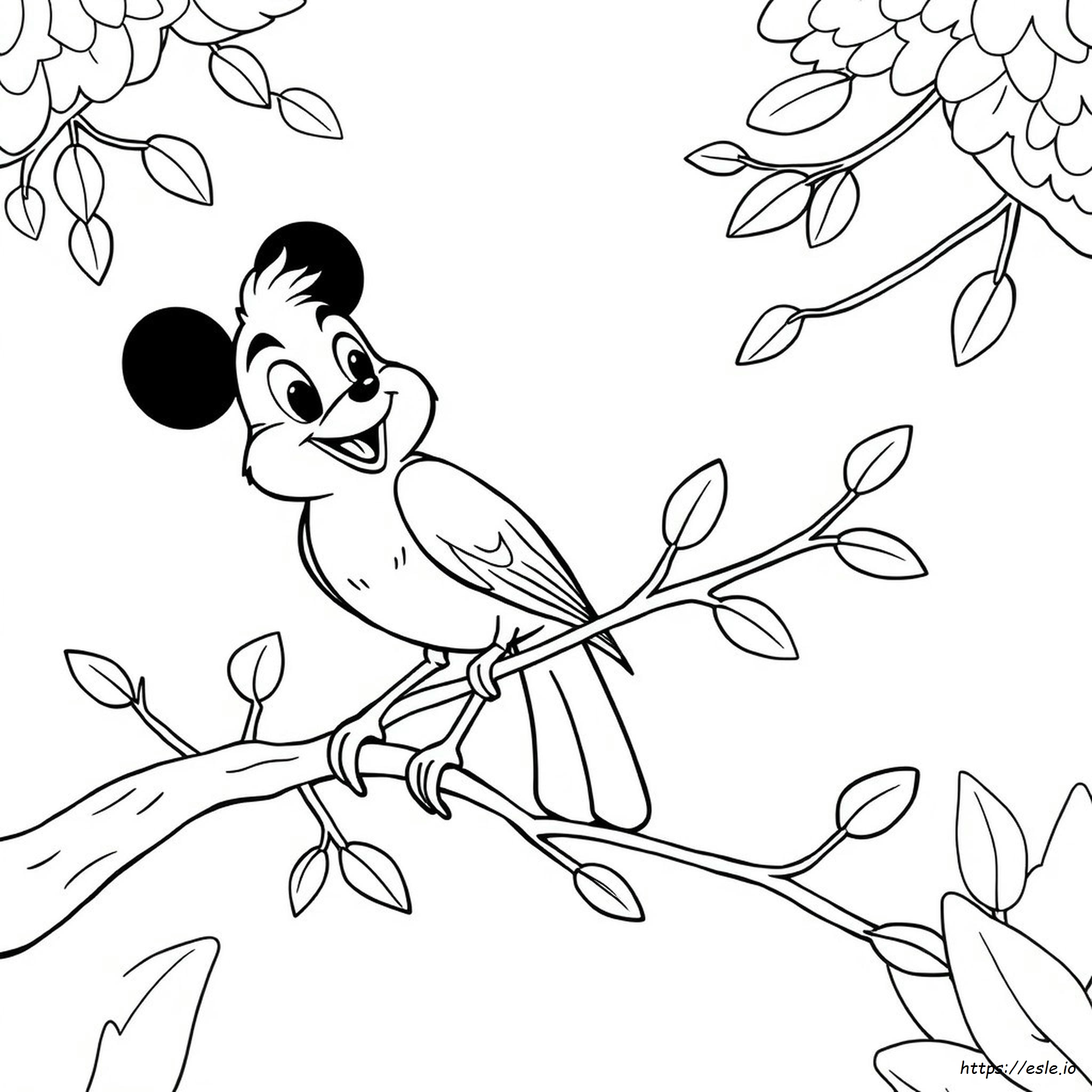 Disney Orange Bird Coloring Page