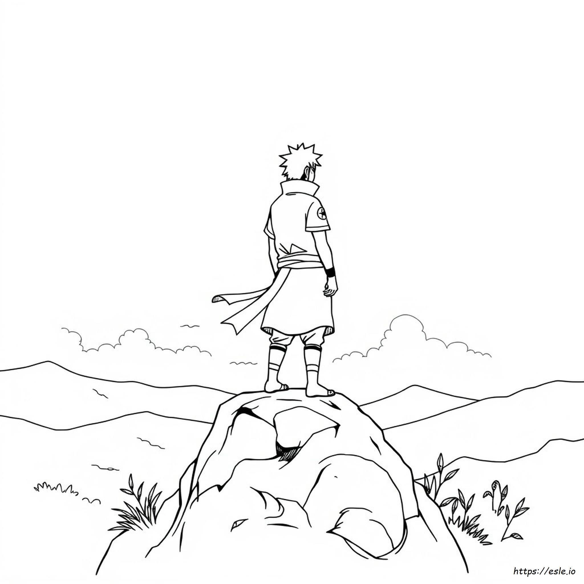 Coole Sasuke Kleurplaten kleurplaat