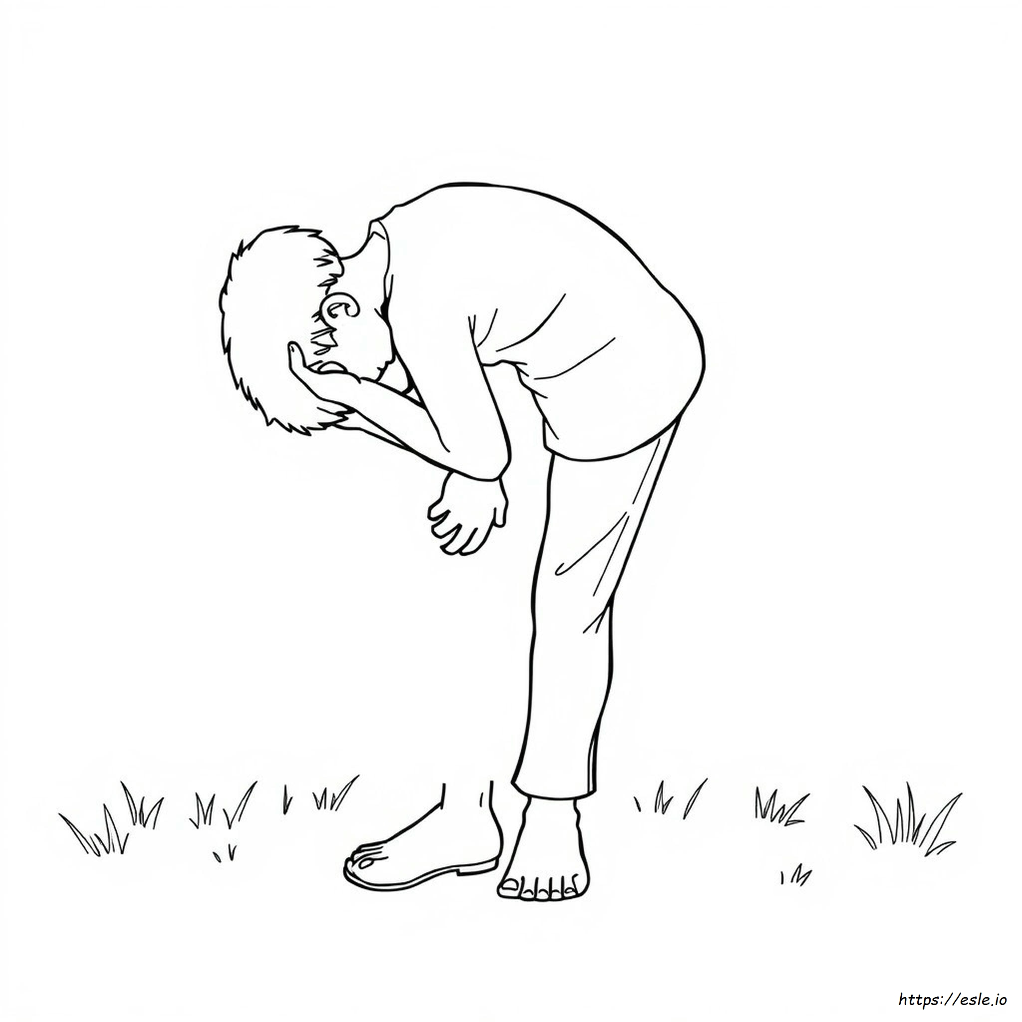 Head Shoulders Knees And Toes Coloring Page