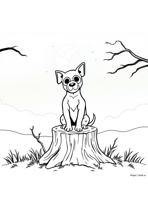 Dog Mask Coloring Page