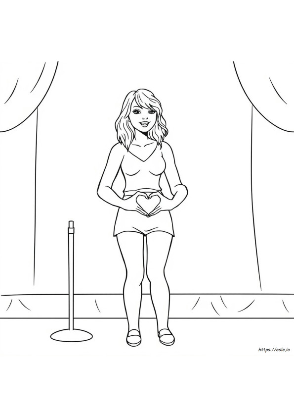 Taylor Swift Colouring Printable