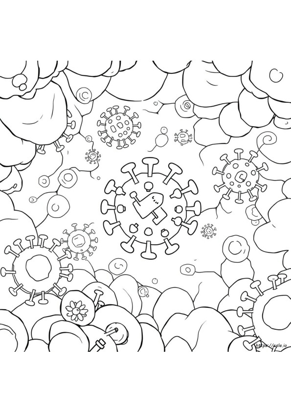 Virus Coloring Sheet