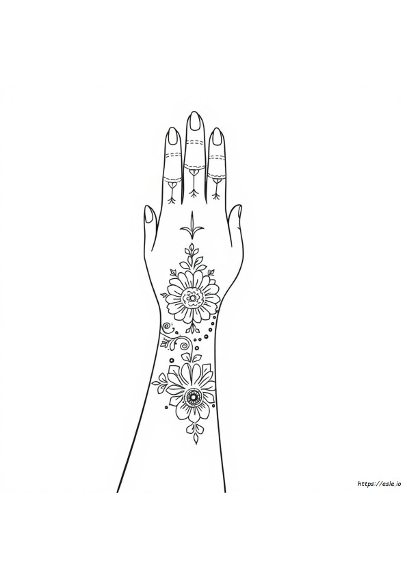Páginas Para Colorear De Henna Gratis