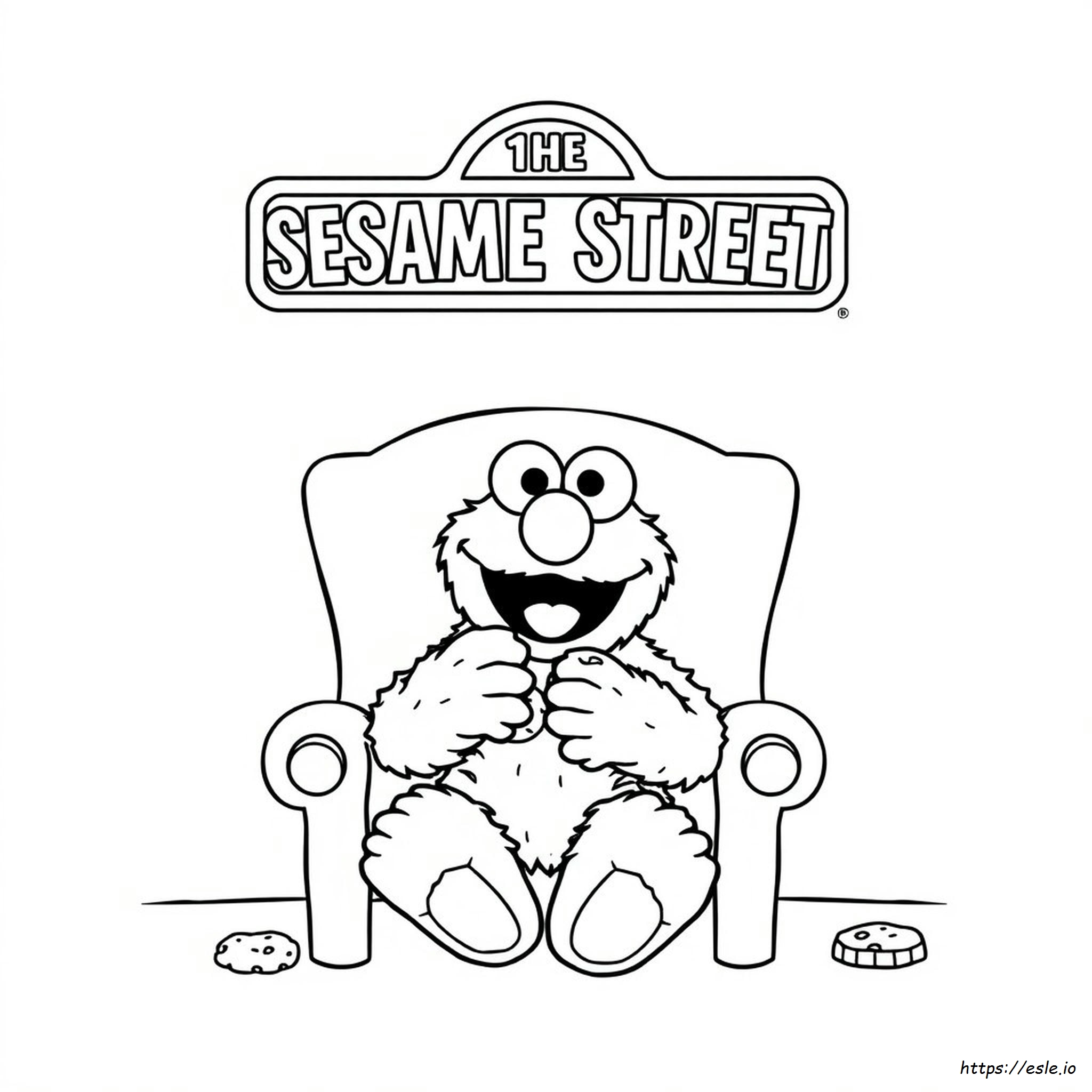 Sesame Street Cookie Monster Coloring Pages