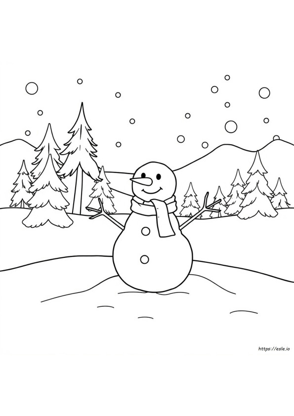 Schneemann Ausmalbilder Pdf