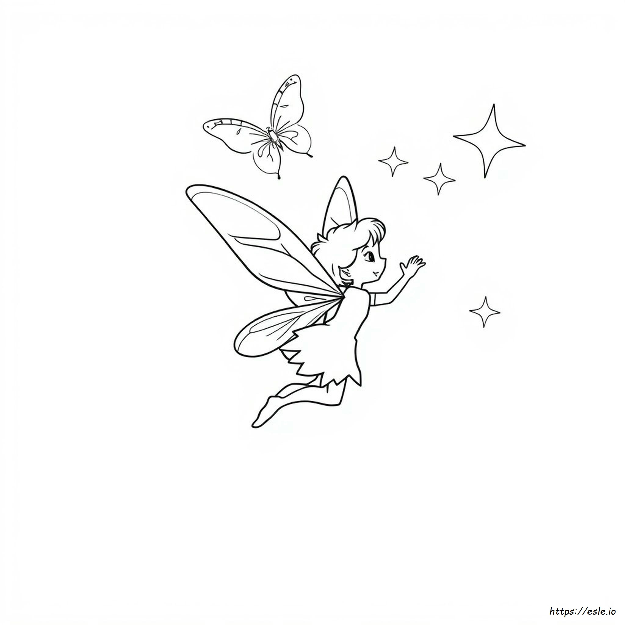 Flying Fairy Coloring Pages