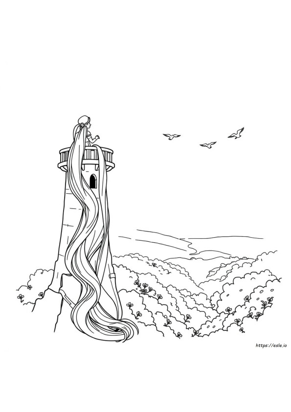 Coloring Pages Of Rapunzel