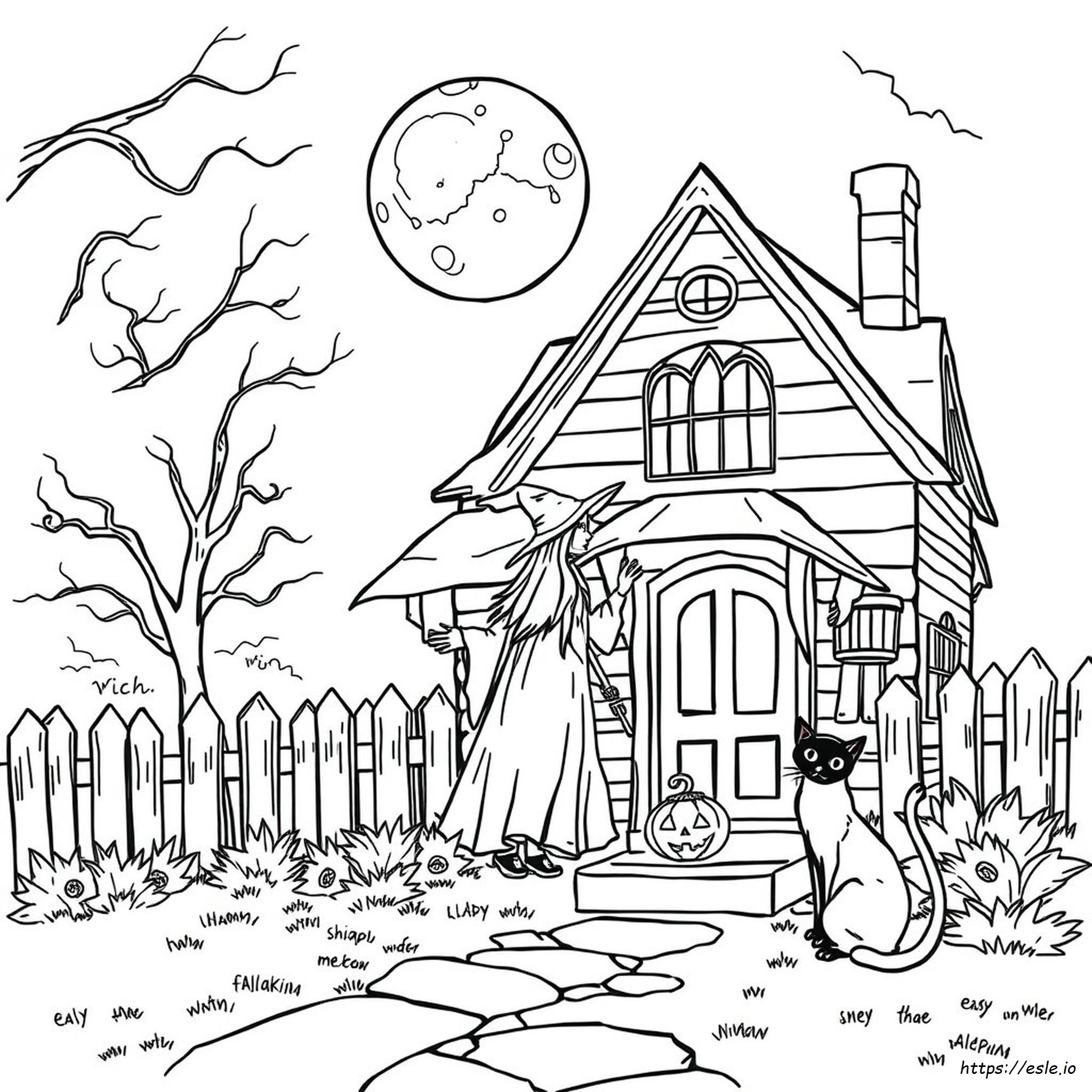 Vintage Halloween Coloring Pages