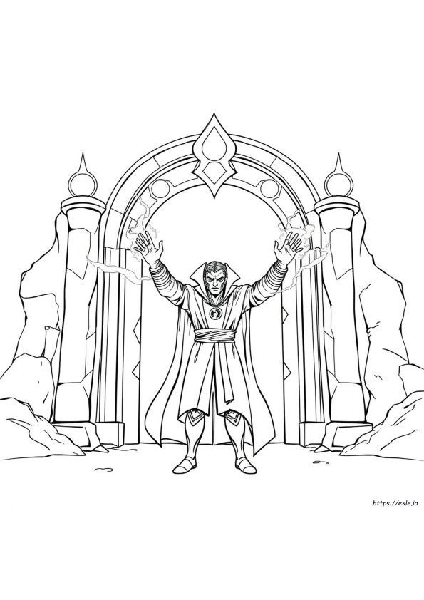 Dr Strange Colouring Pages