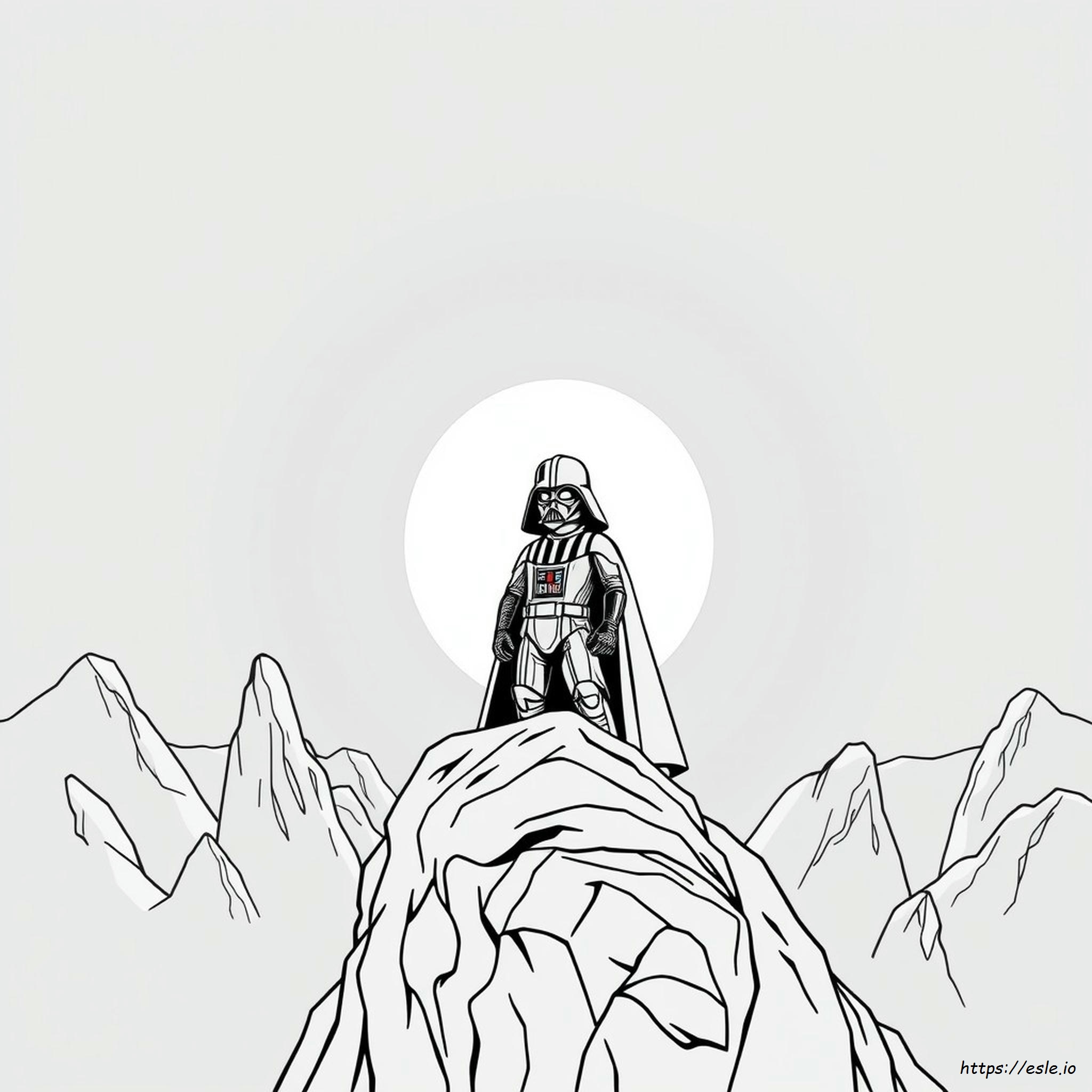 Easy Darth Vader Coloring Page