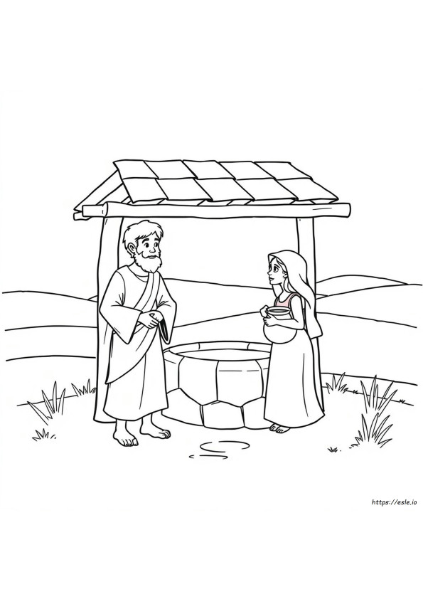 Isaac And Rebekah Coloring Pages