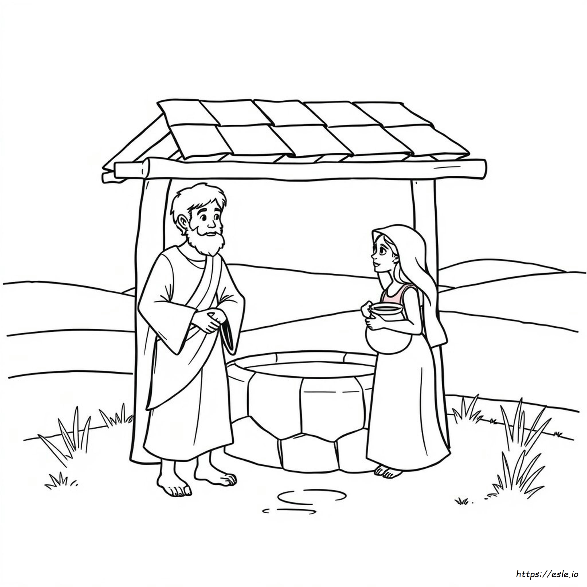 Isaac And Rebekah Coloring Pages