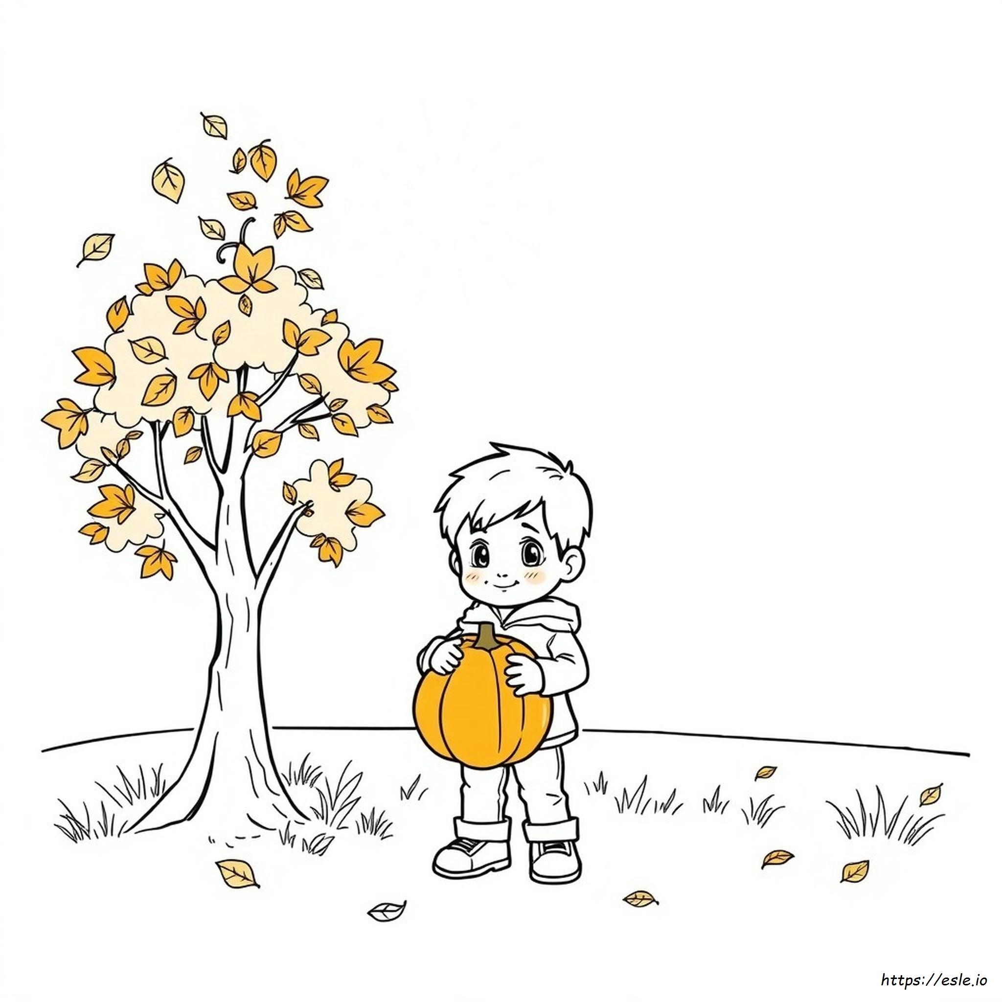 First Day Of Fall Coloring Pages