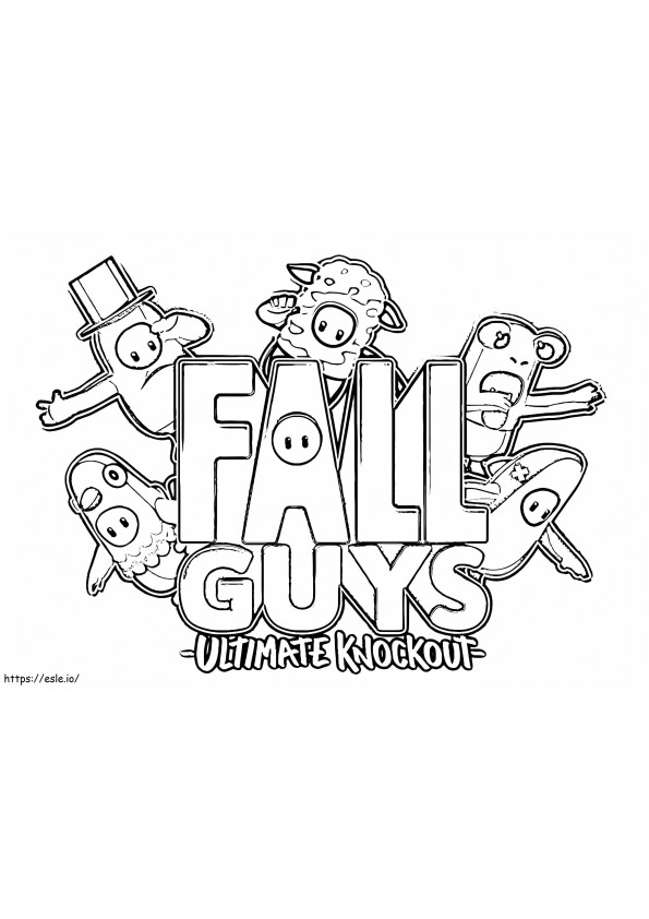 Fall Guys Ultimate Knockout coloring page