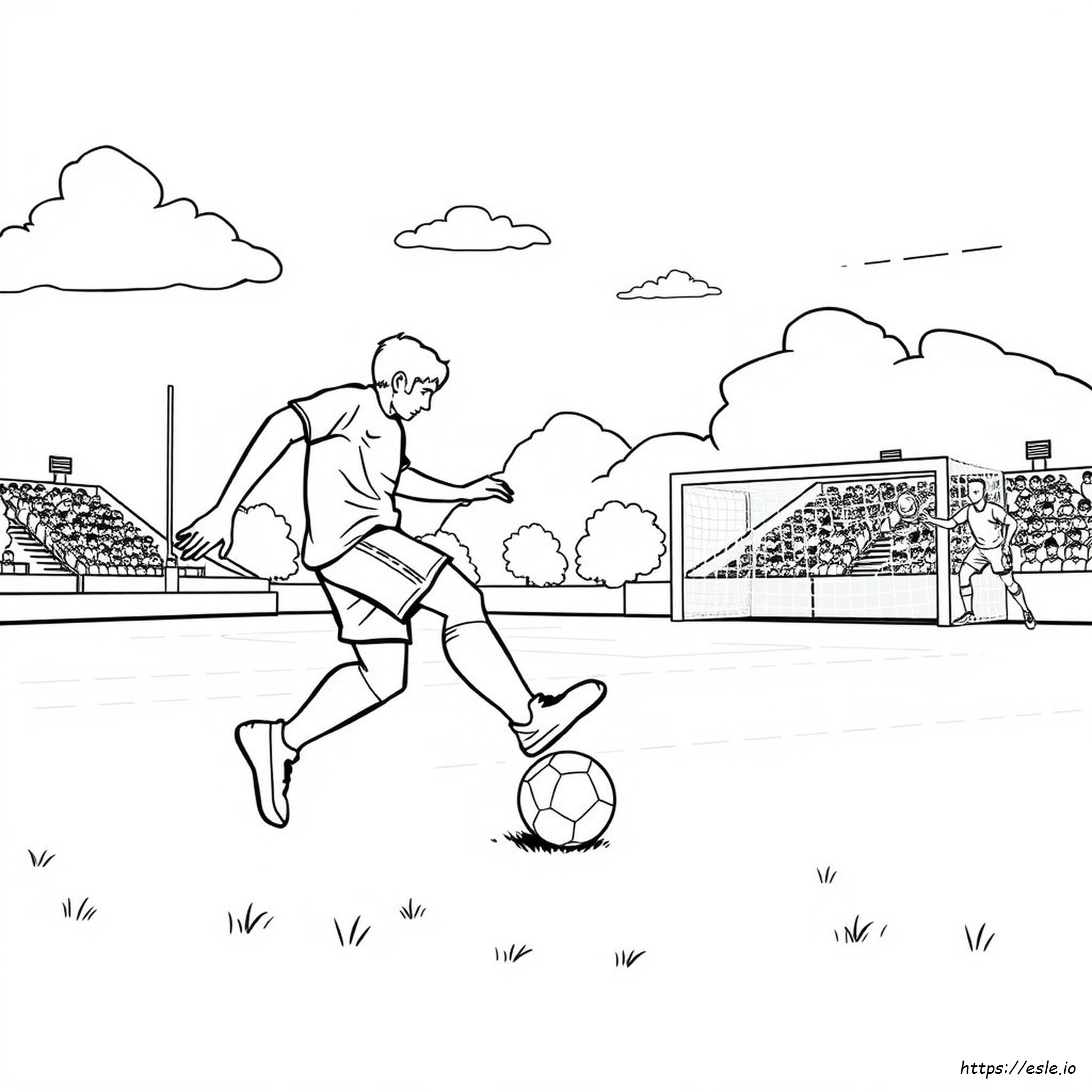 Football Soccer Coloring Pages