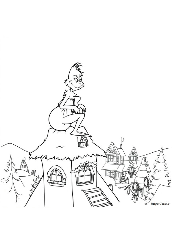Kolorowanki Grinch Whoville