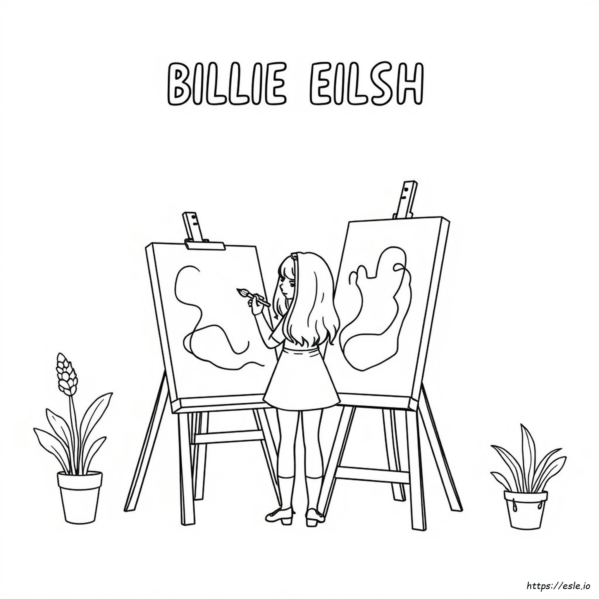 billie eilish coloring page – Image 14
