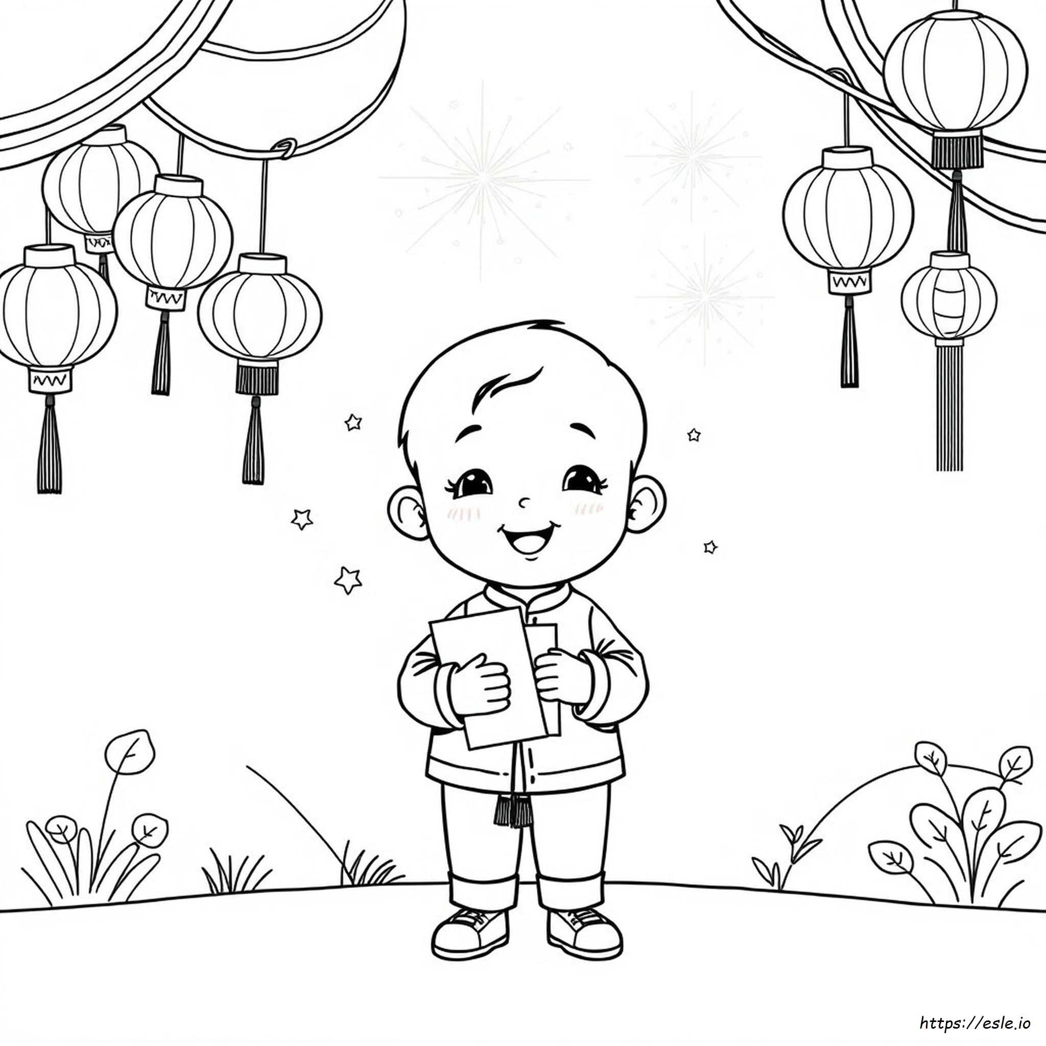 Preschool Chinese New Year Colouring
