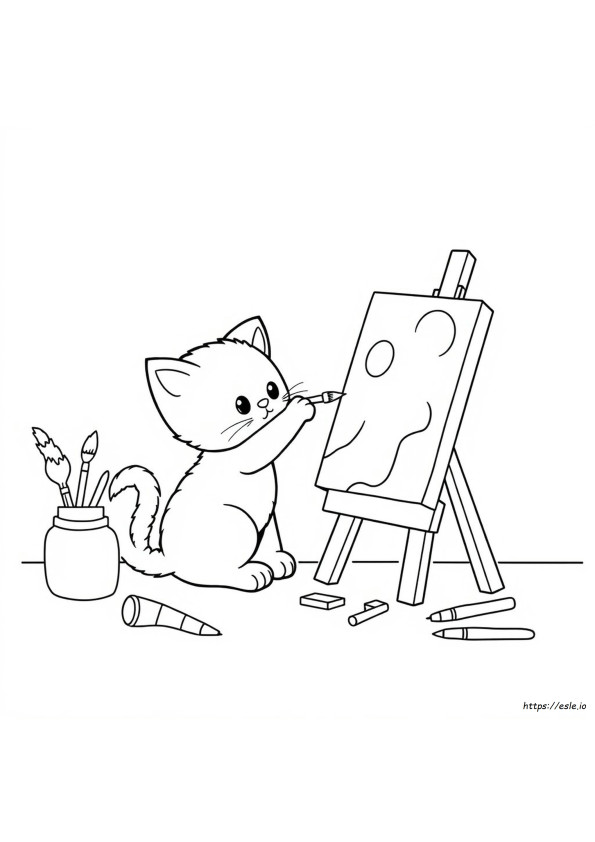 キティちゃんのぬりえ