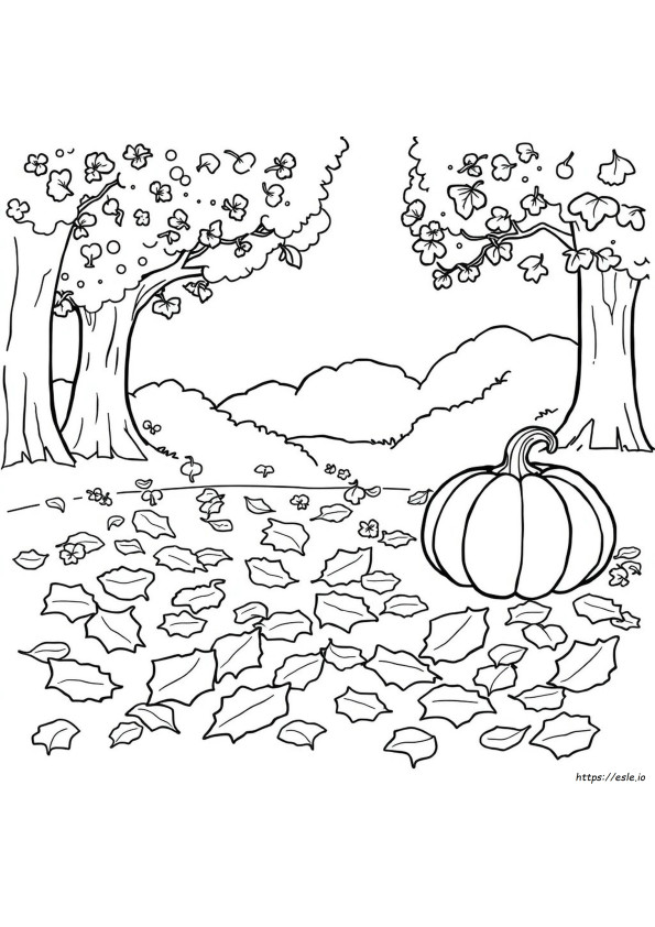 Printable Coloring Pages Of Fall