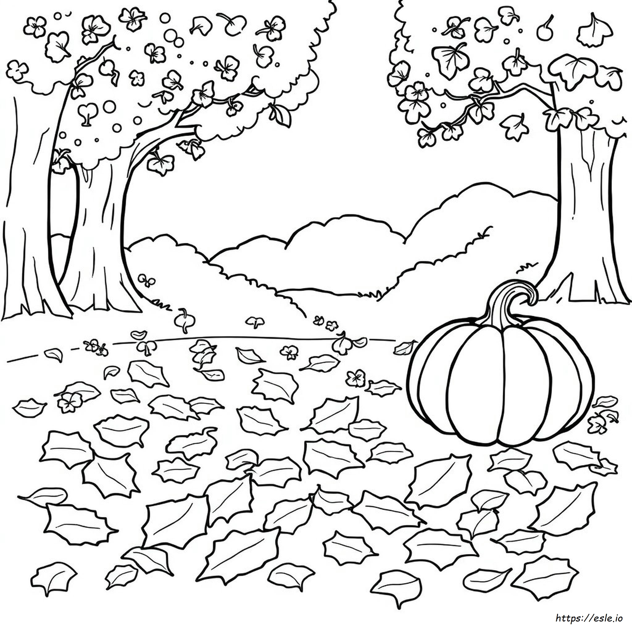 Printable Coloring Pages Of Fall