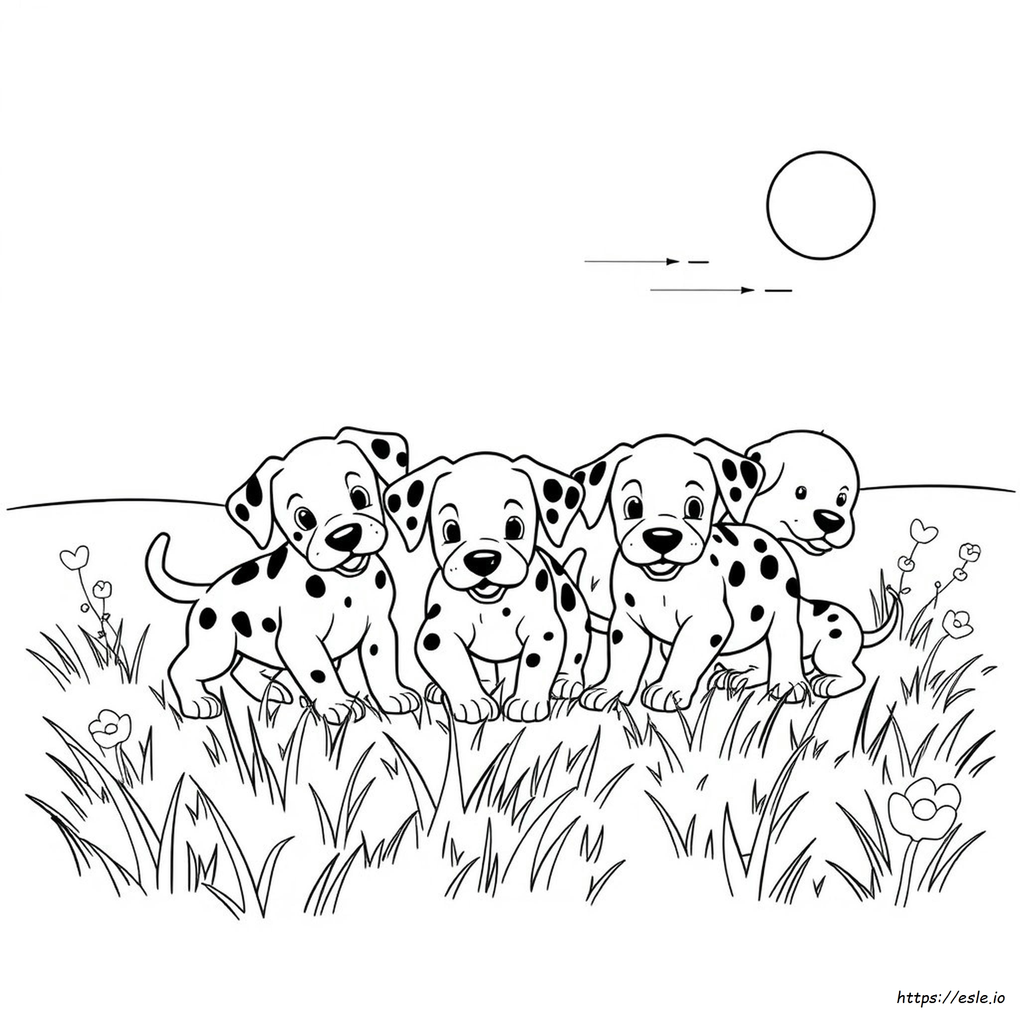 101 Dalmatians Puppies Coloring Pages