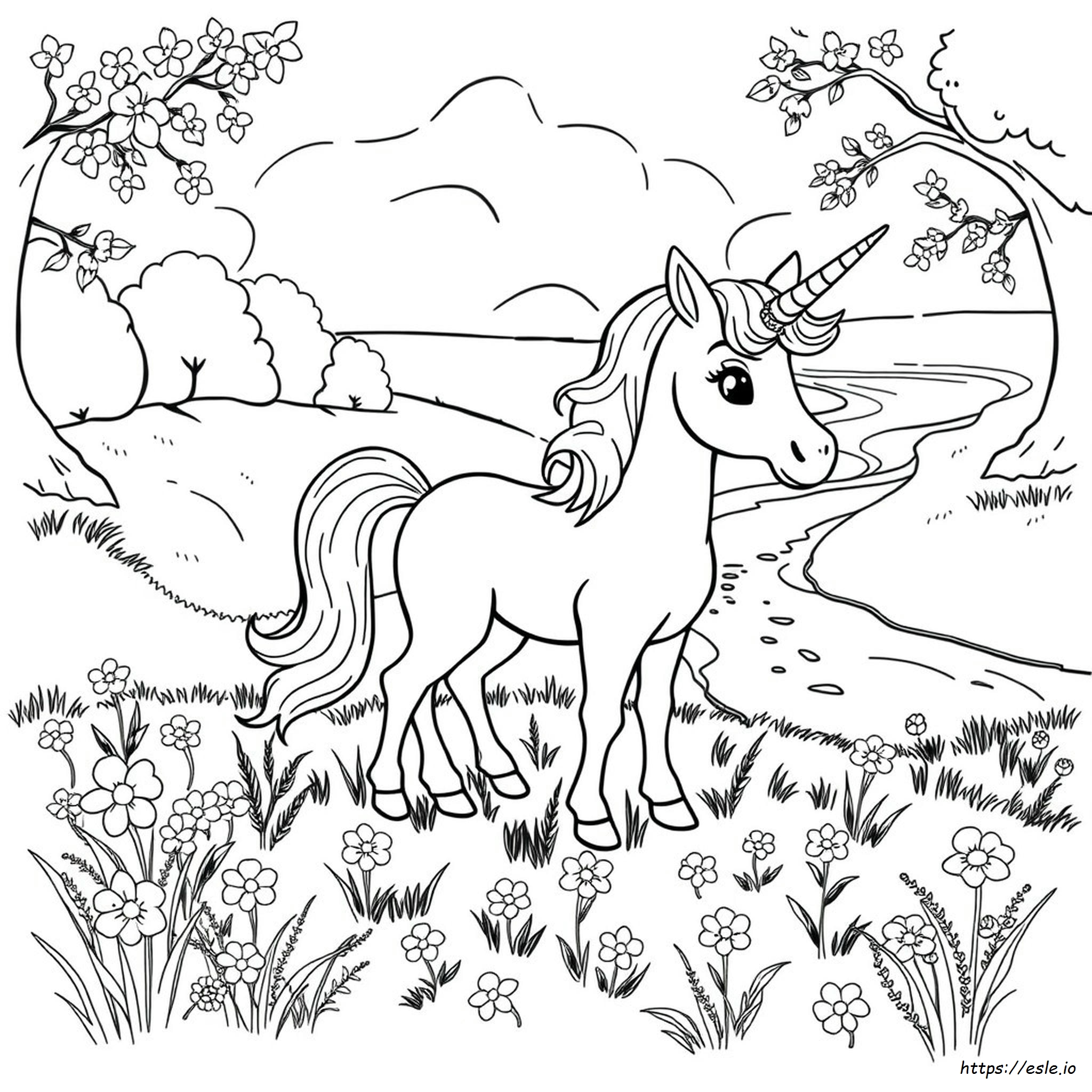 Baby Unicorn Coloring Pages Printable