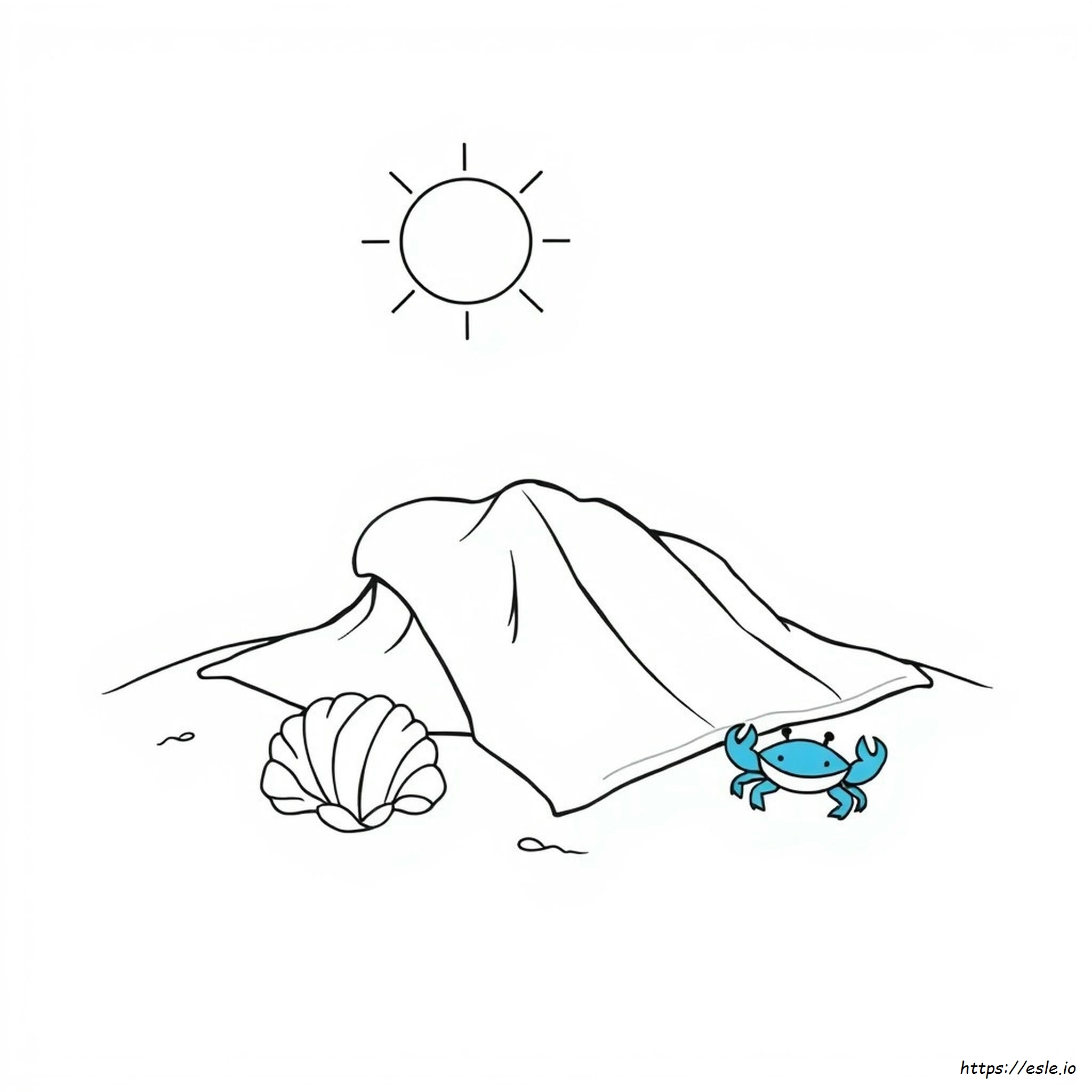Immagine Da Colorare Di Un Asciugamano