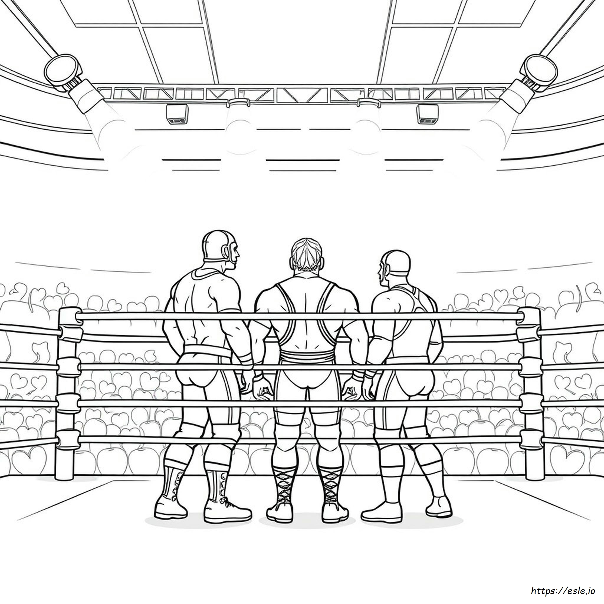 Coloring Pictures Of Wrestlers