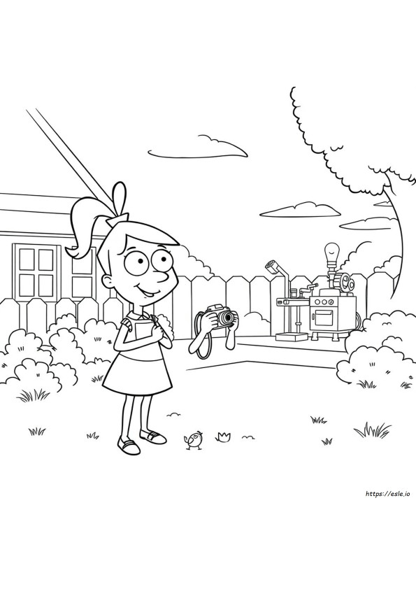 Phineas And Ferb Coloring Pages Candace