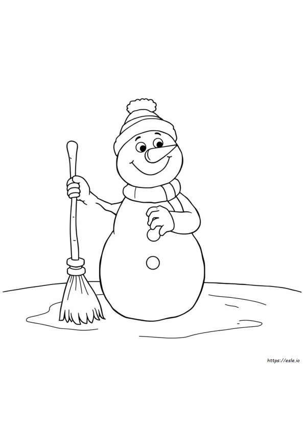 Coloring Page Of Frosty The Snowman