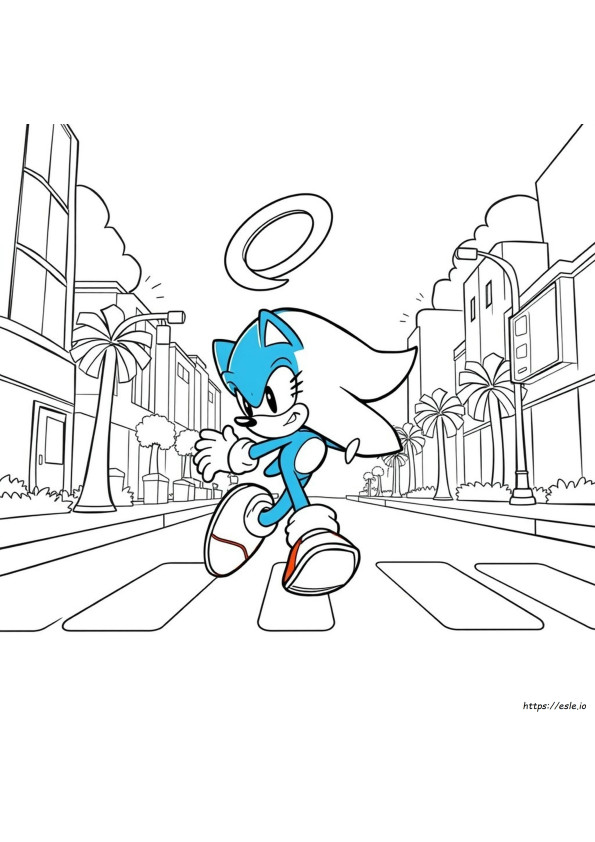 Shadow The Hedgehog Colouring