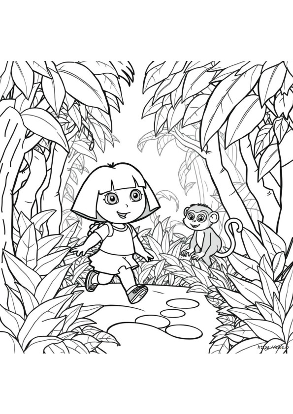 Disegni Da Colorare Gratuiti E Stampabili Di Dora L'esploratrice