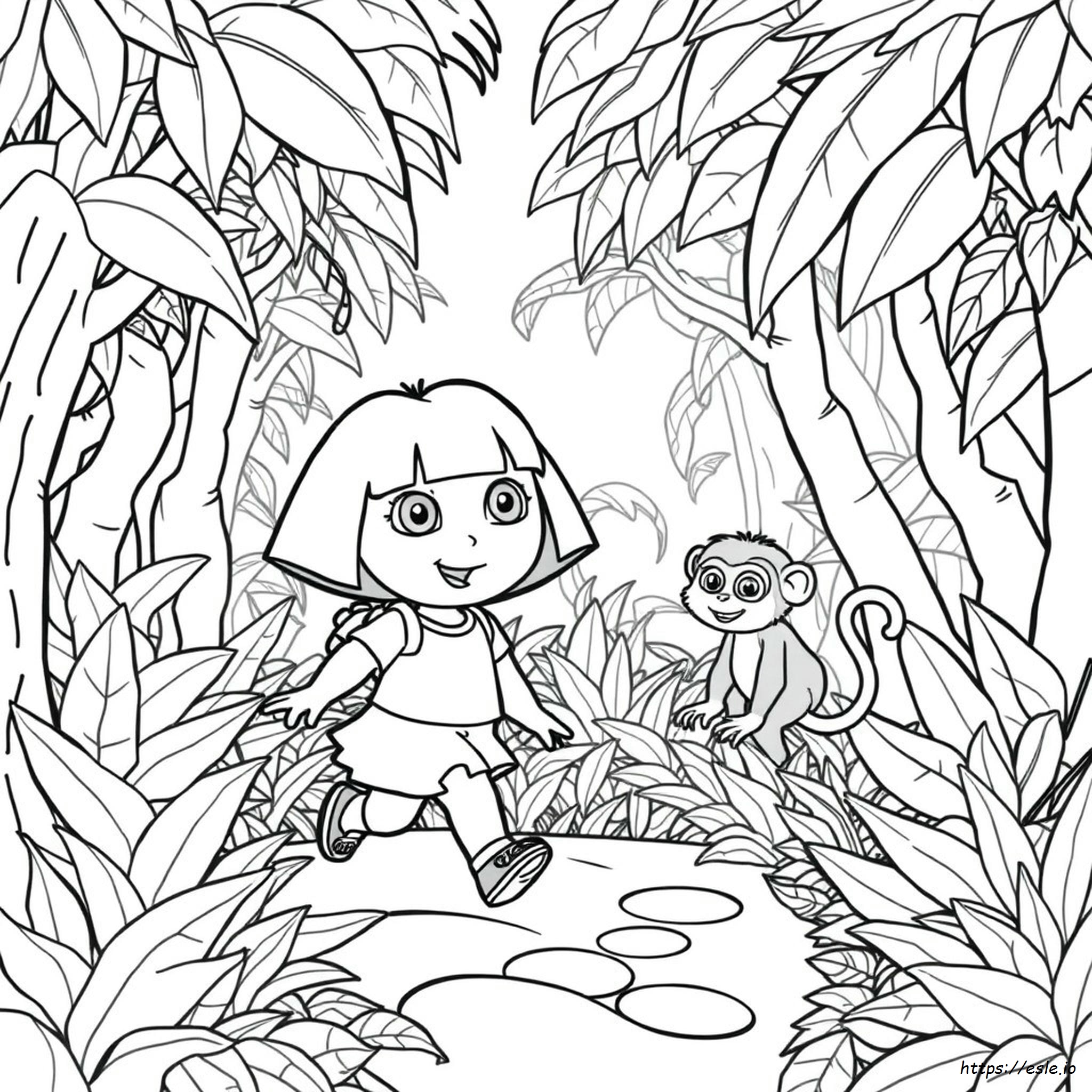 Free Printable Coloring Pages Of Dora The Explorer