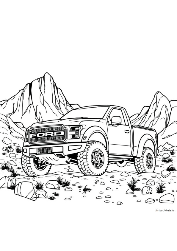 Ford F150 Raptor Coloring Page