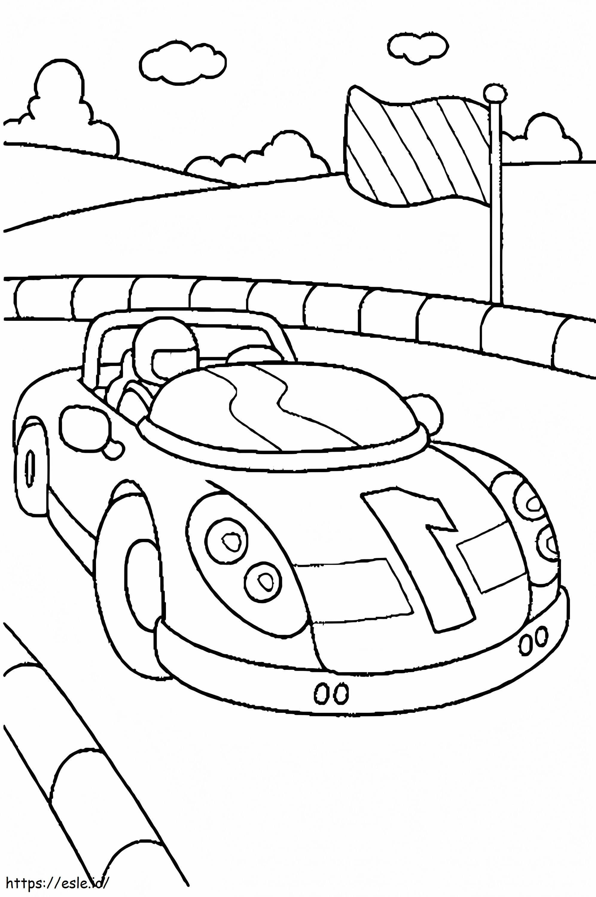Race Car 7 coloring page