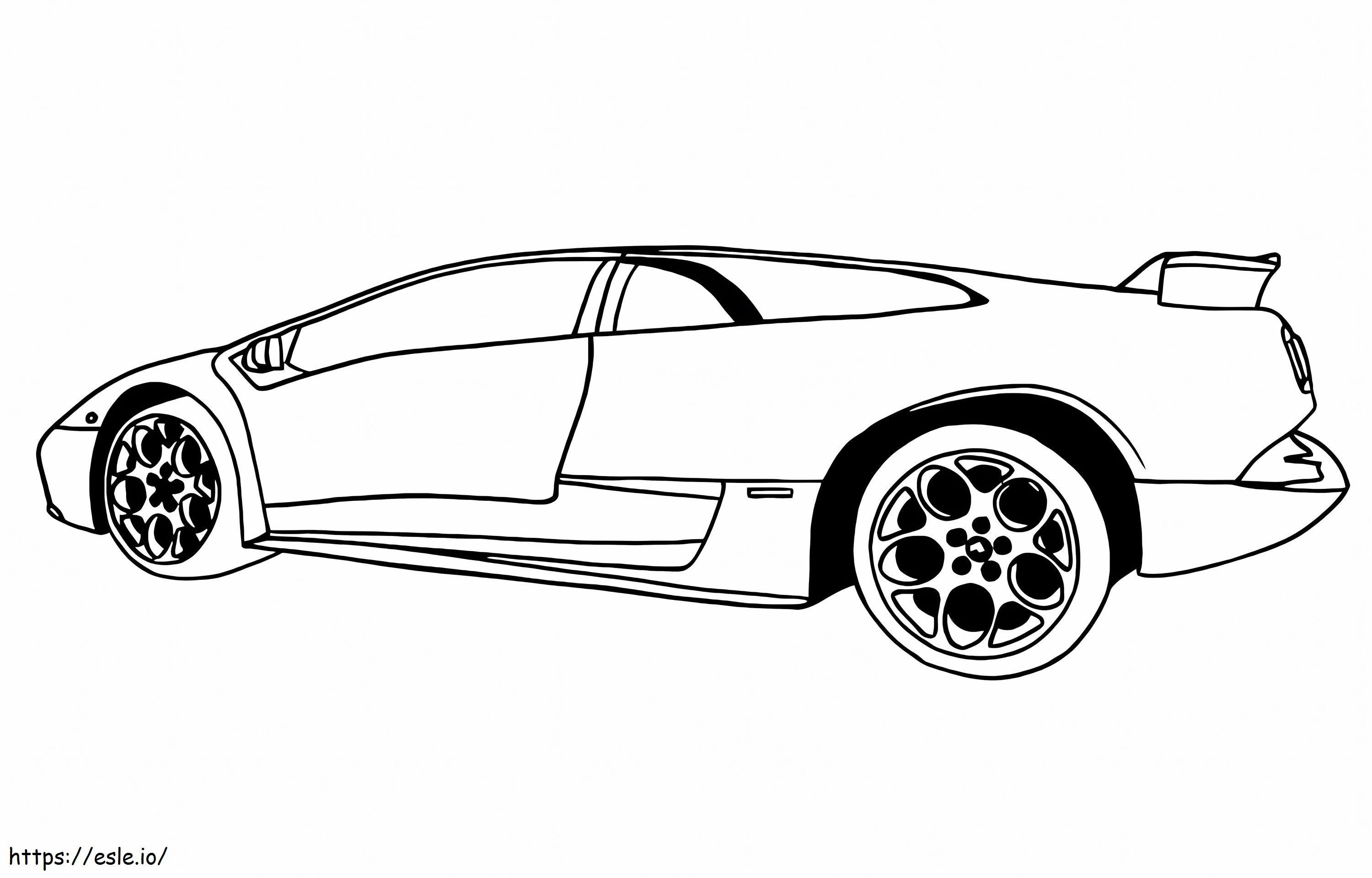 Lamborghini 20 coloring page