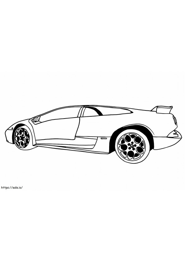 Lamborghini 20 coloring page