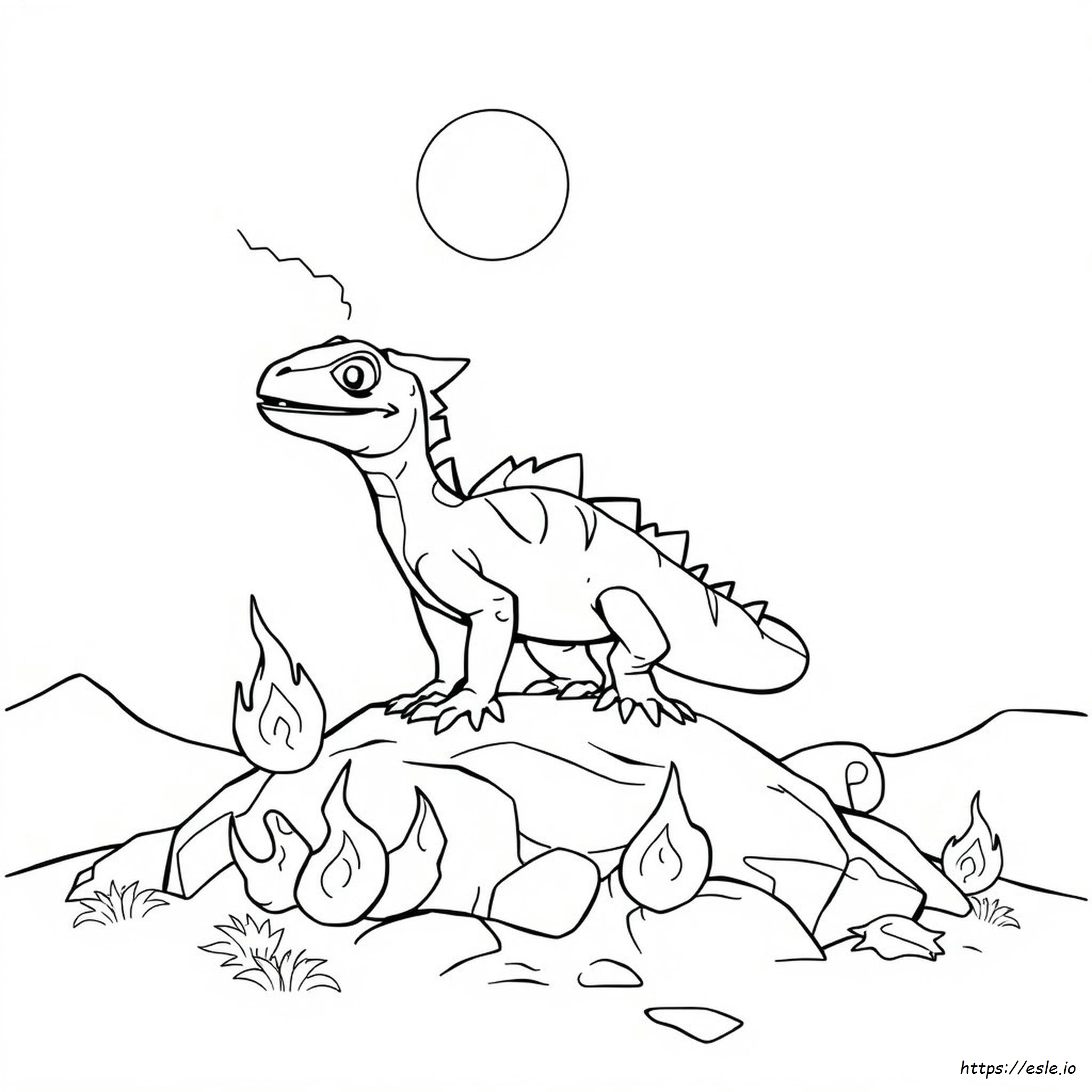 Charmeleon Colouring In
