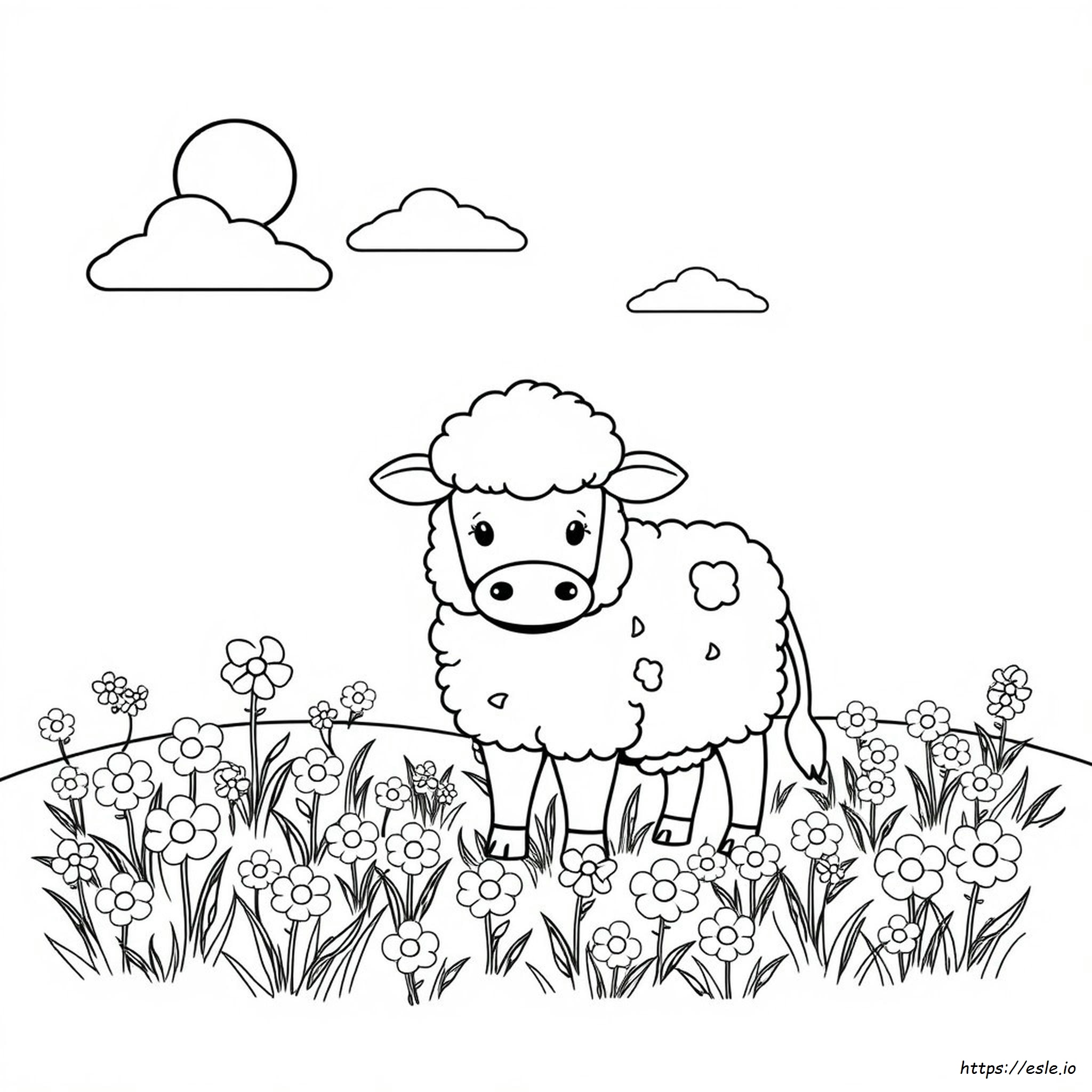 Fluffy Cow Coloring Pages