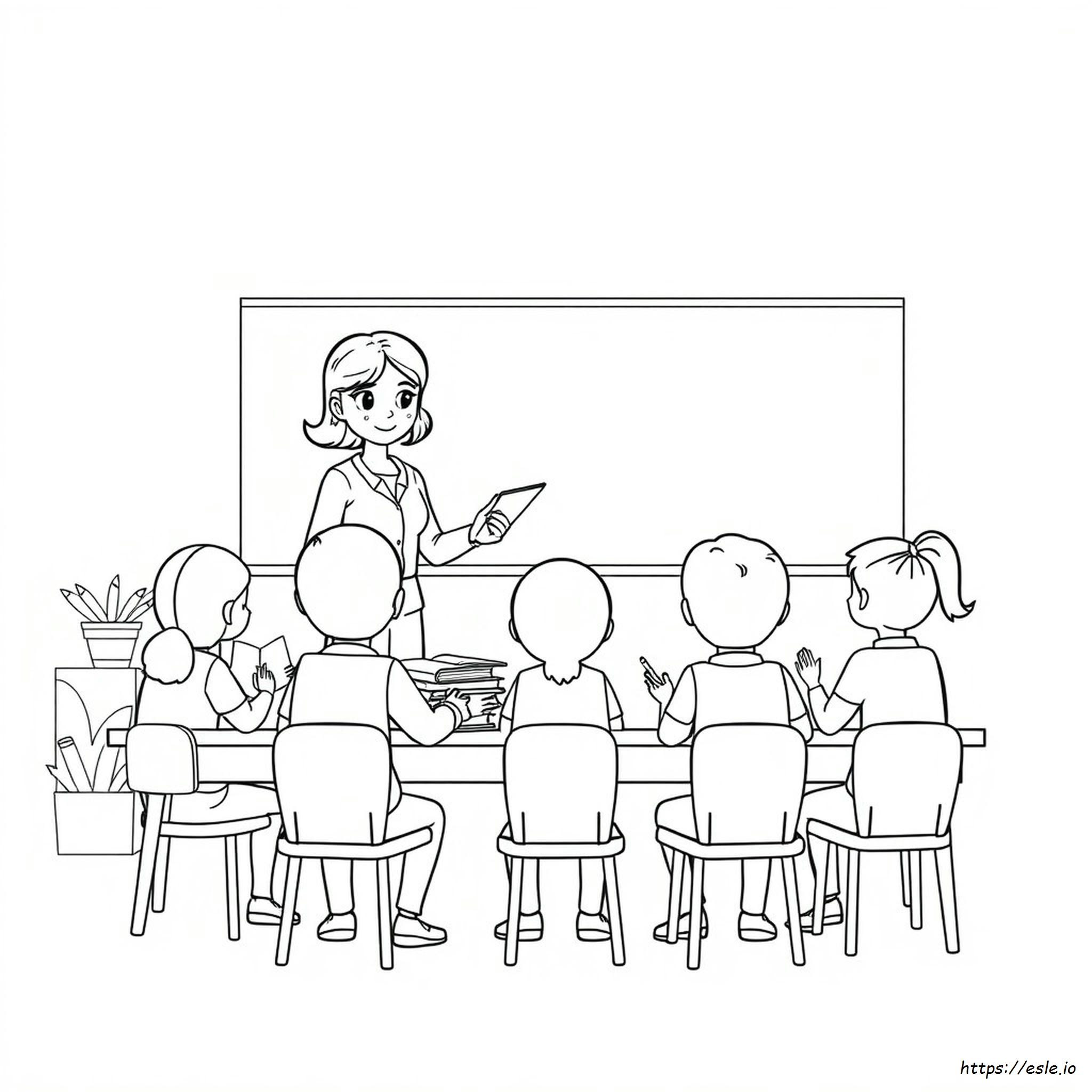 Teacher Coloring Pages Printable