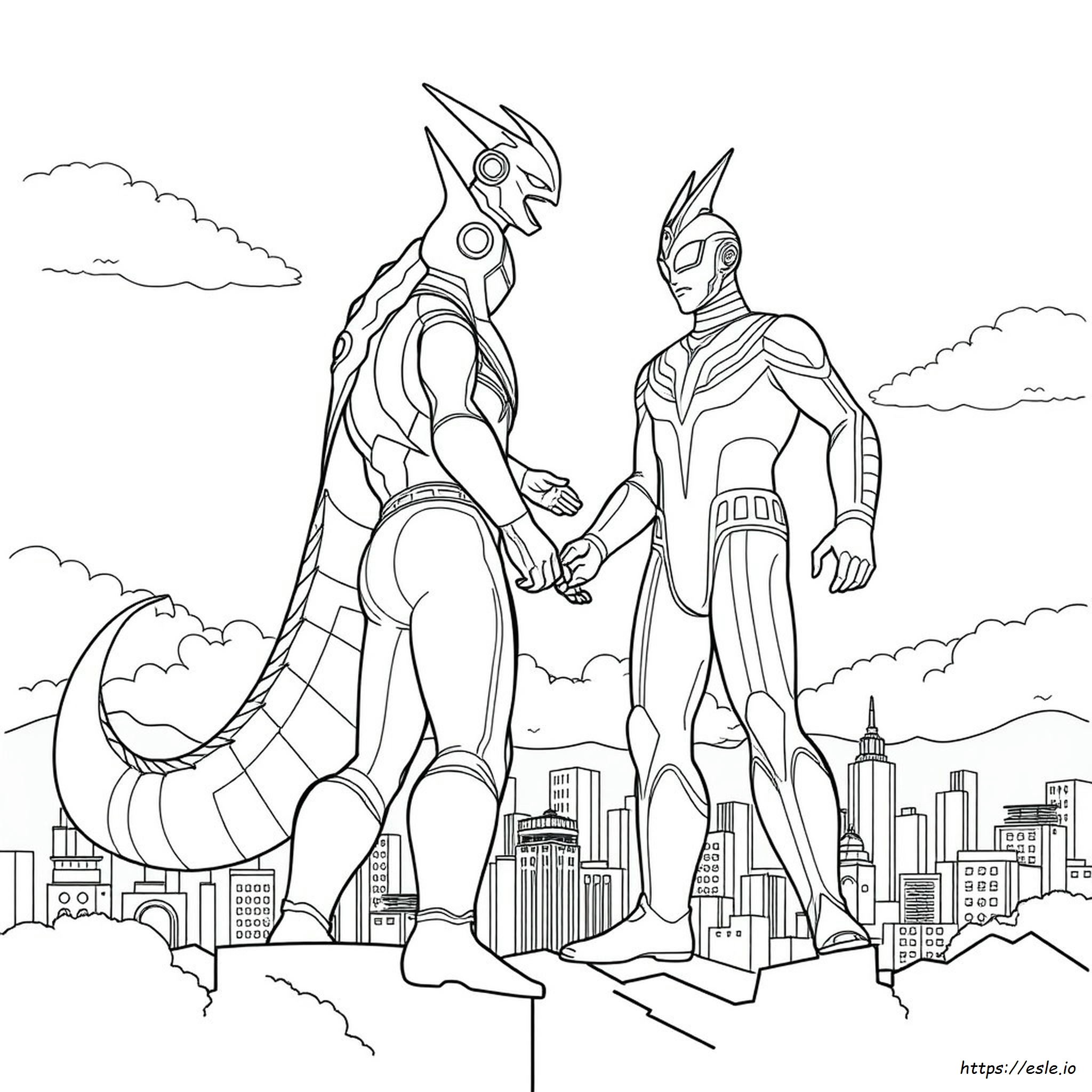 Kaiju Ultraman Szörny Színező Oldalak