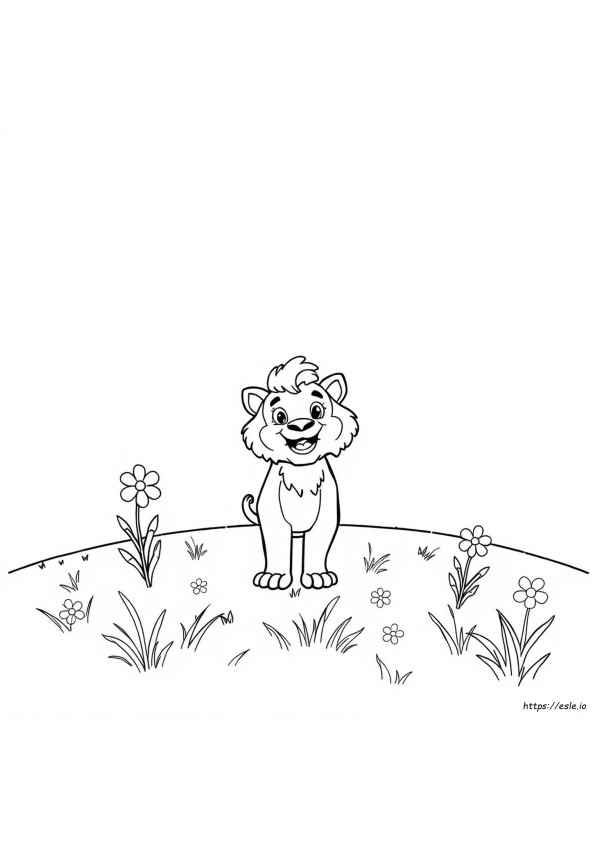 León Para Colorear
