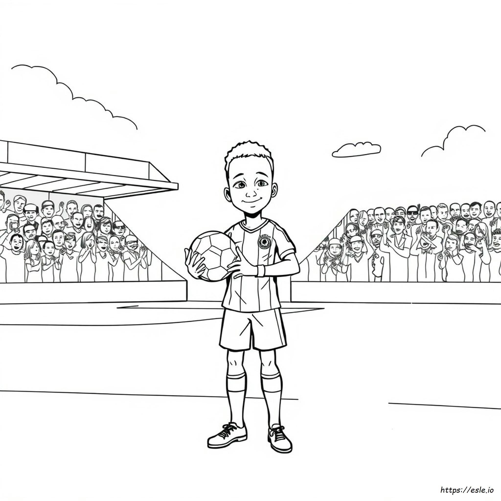 Drawing Mbappe Coloring Pages