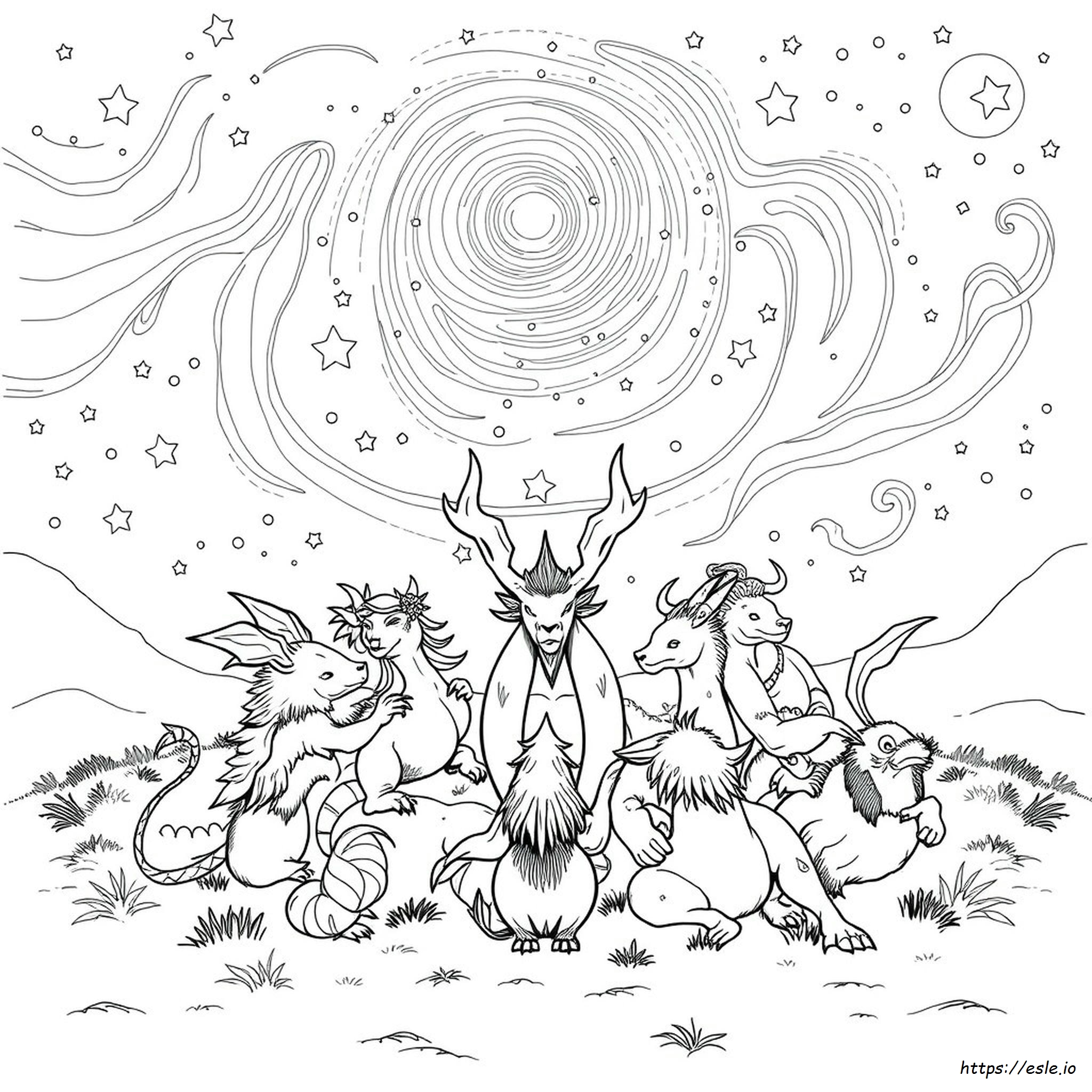 Printable Mythomorphia Coloring Pages