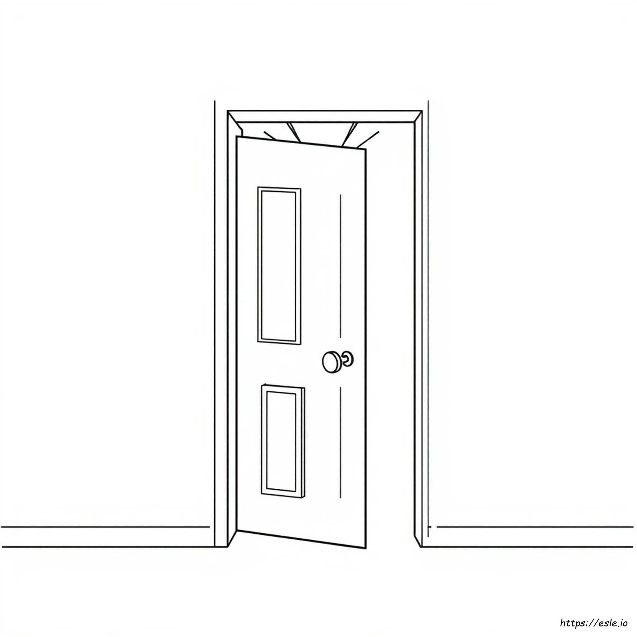 Colouring Picture Of Door