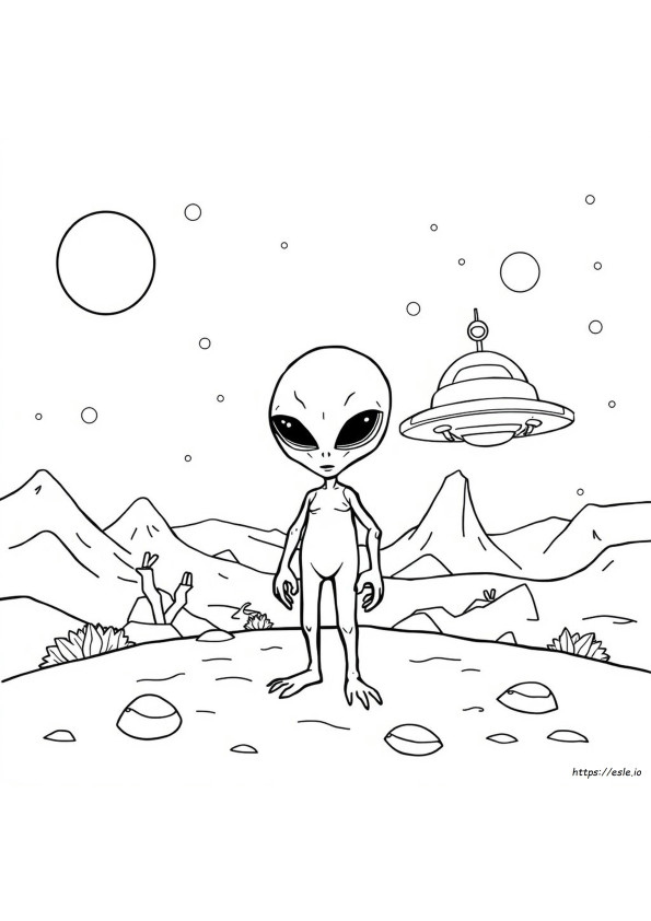 Disegni Da Colorare Di Alieni