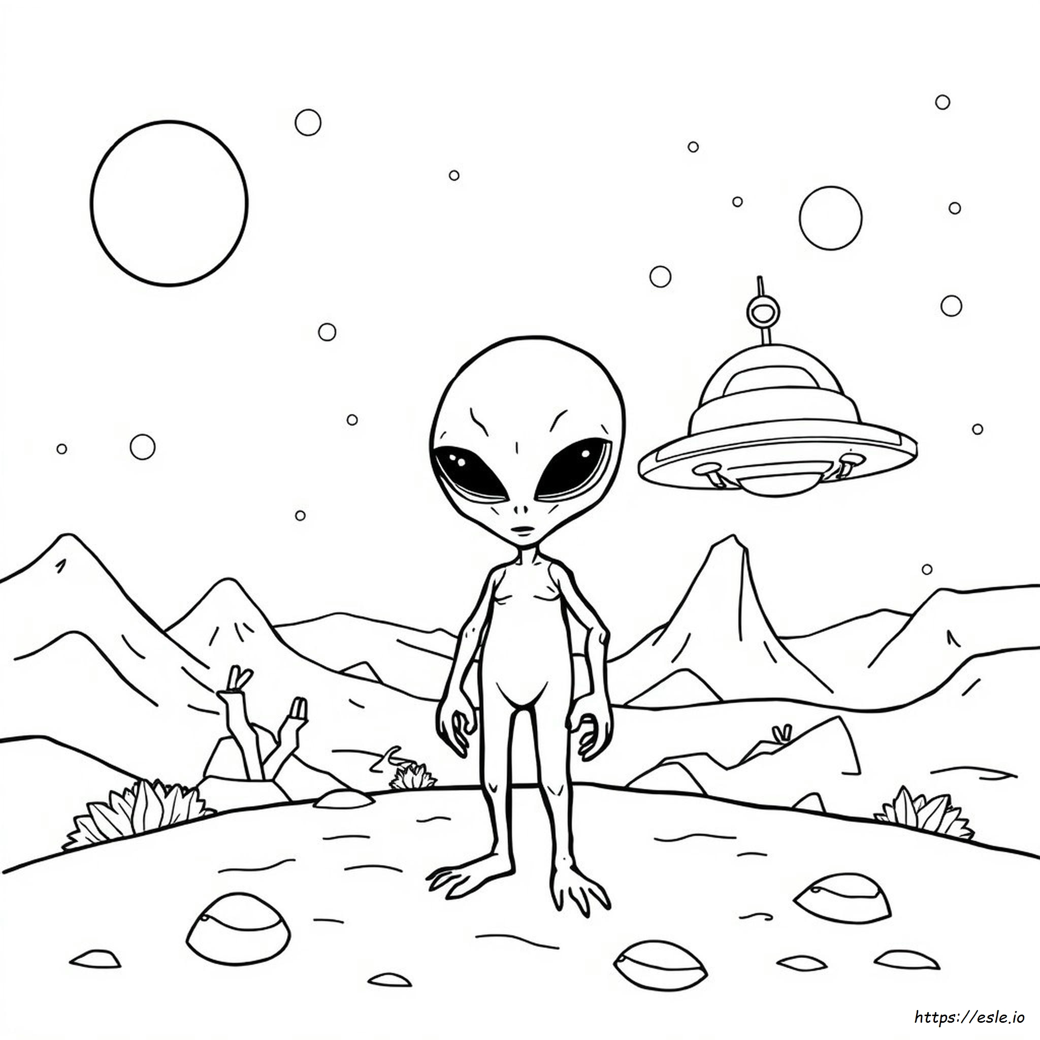 Disegni Da Colorare Di Alieni