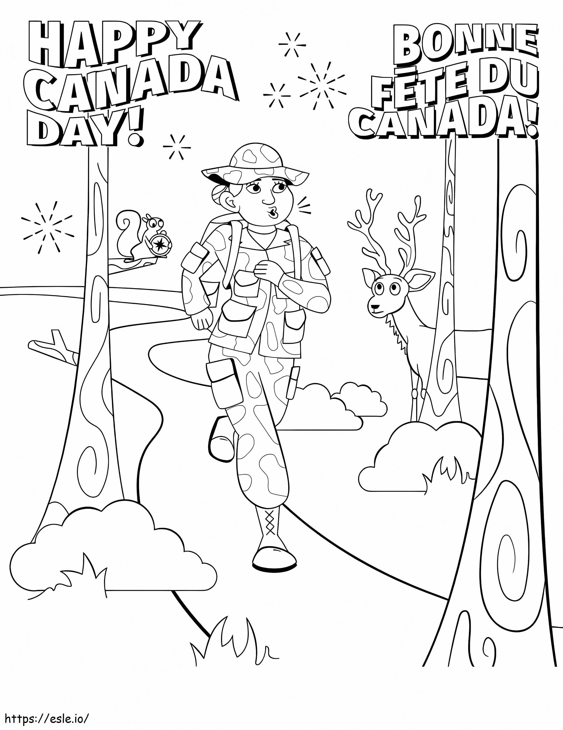 Buon Canada Day 6 da colorare